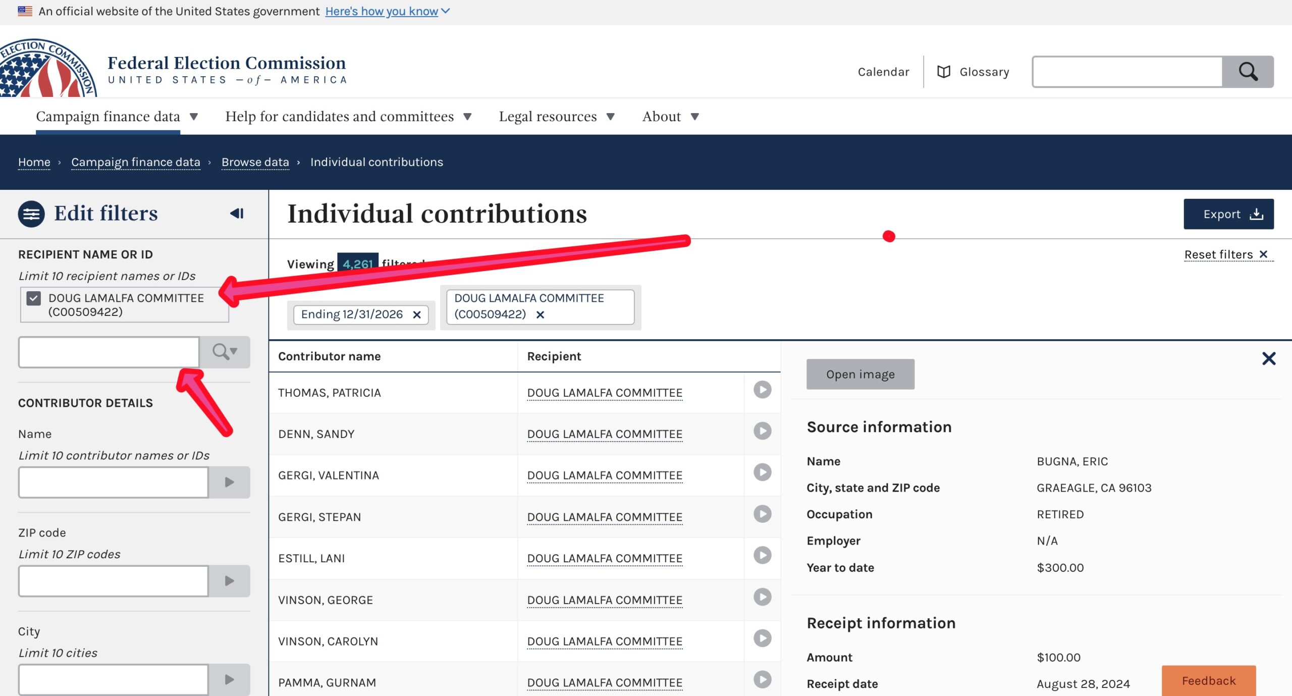 LaMalfa’s Donors – A Spreadsheet